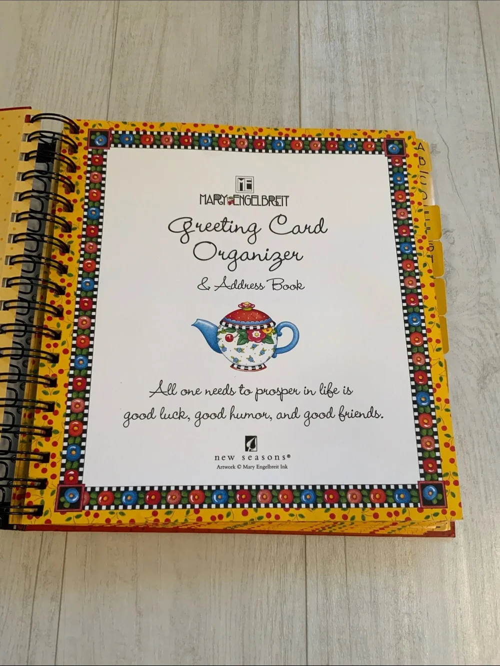 Mary Engelbreit Greeting Card Organizer & Address Book
